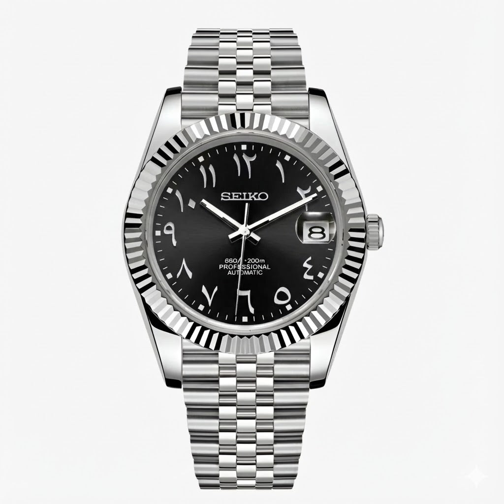 Seiko Datejust Black Arabic Dial