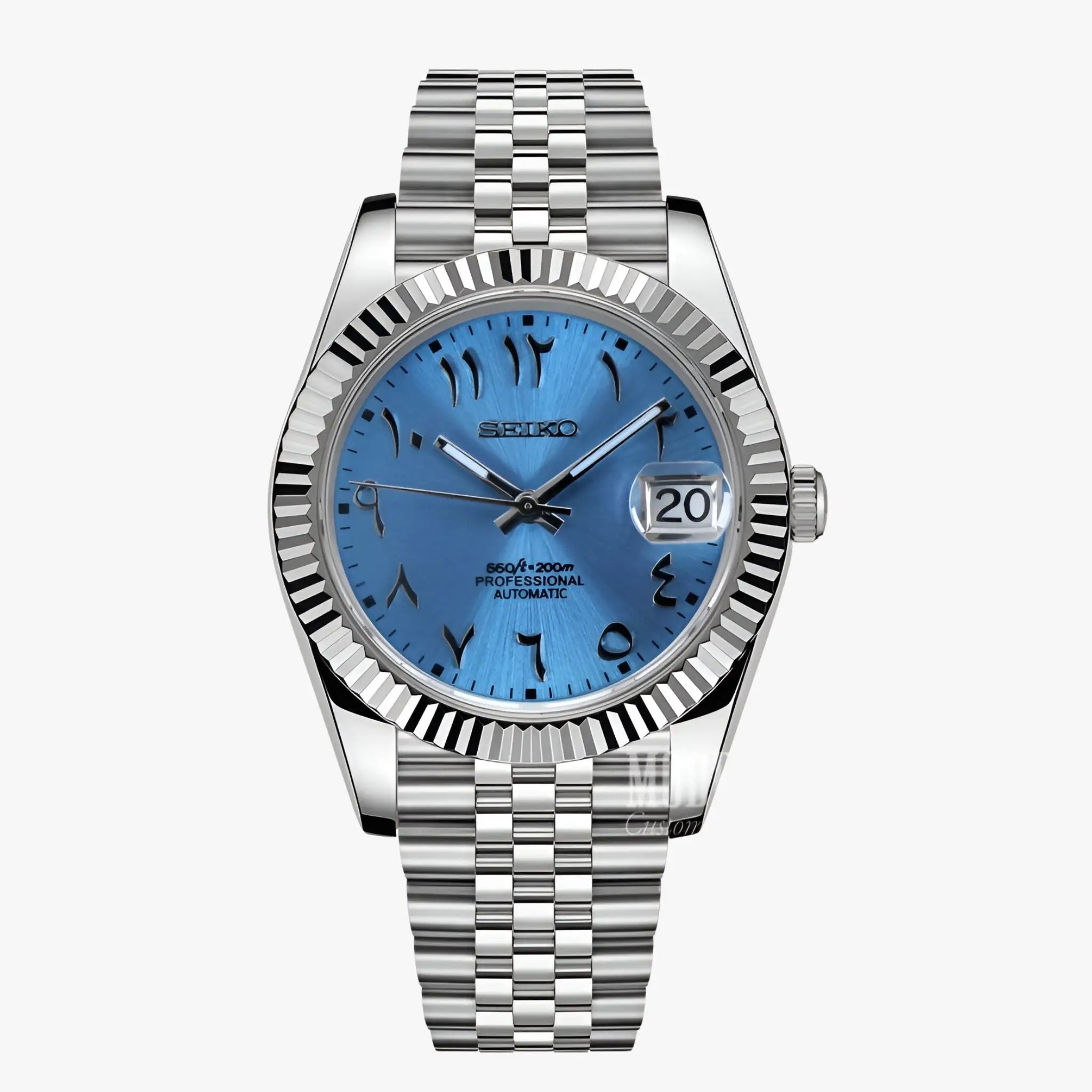 Seiko Datejust Ice Blue Arabic Dial